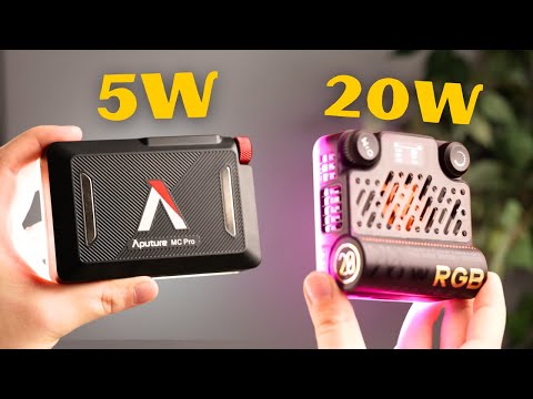 Видео: Aputure MC Pro против Zhiyun M20c || Лучший карманный RGB-светильник