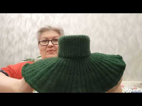 Видео: Вязаная манишка быстро и просто .Манишка "Тайга".
