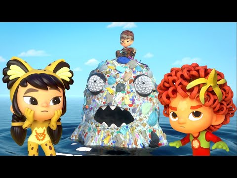 Видео: ПЛЯЖНЫЙ МОНСТР (Новая серия!) — Команда Флоры. Экопатруль — Мультфильмы для детей