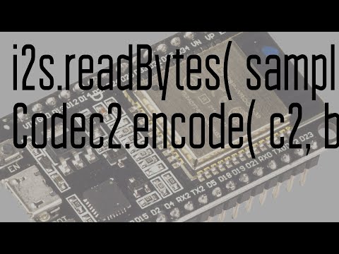 Видео: Эксперименты с передачей звука I2S ESP32. Часть 2. Сodec2  передача звука со скоростями 2400 и 1200.