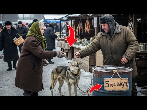 Видео: Бабушка заплатила 5 рублей за голодную собаку — и то, что произошло дальше, вернуло людям