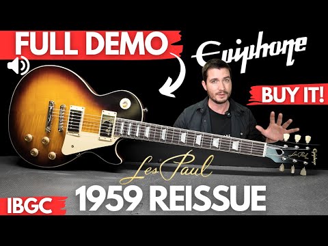 Видео: НОВОЕ ПЕРЕИЗДАНИЕ Epiphone 1959 Les Paul — ПОЛНАЯ ДЕМО-ВЕРСИЯ