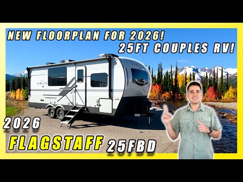 Видео: 2026 FLAGSTAFF MICROLITE 25FBD — новый 25-футовый прицеп для путешествий парами, о котором все го...