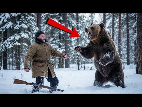 Видео: Медведь набросился на охотника в лесу. Когда люди узнали ПРИЧИНУ— никто не поверил