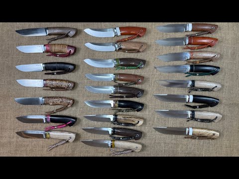 Видео: Бюджетная, но очень резучая сталь Aus10Co. Выставка ножей ручной работы! Шикарное исполнение ножей 