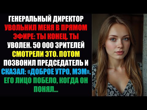 Видео: Мой генеральный директор уволил меня во время прямой трансляции с 50 тысячами зрителей. А потом...