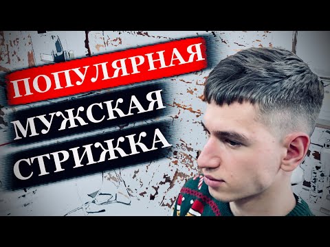 Видео: Популярная мужская стрижка. Как стричь верхнюю зону в мужских стрижках. Как стричь фейд. Tample fade