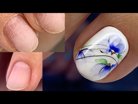 Видео: Как сделать валики идеально гладкими😍Тонкая сухая кутикула💅Акварель гель лаками💅Маникюр💅Nail art