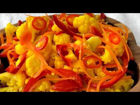 Видео: Маринованная Цветная Капуста По-Корейски — Просто и Очень Вкусно!