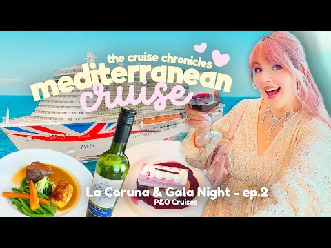 Видео: СРЕДИЗЕМНОМОРСКИЙ КРУИЗ 🛳️ Ла-Корунья, праздничный вечер и потрясающий ужин на борту! | Arvia, P&...