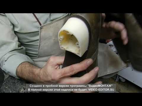 Видео: Ремонт обуви. Замена обтяжки на каблуках. Часть 1