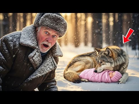 Видео: Волк грел младенца в мороз тридцать градусов — и охотник понял, что это чудо