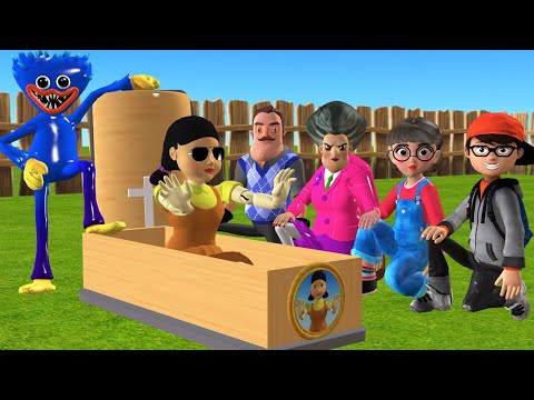 Видео: Учительница 3D: Кто быстрее бегает? Игра с бросанием яиц. Летающий вызов. Мисс Т против 4 соседей...