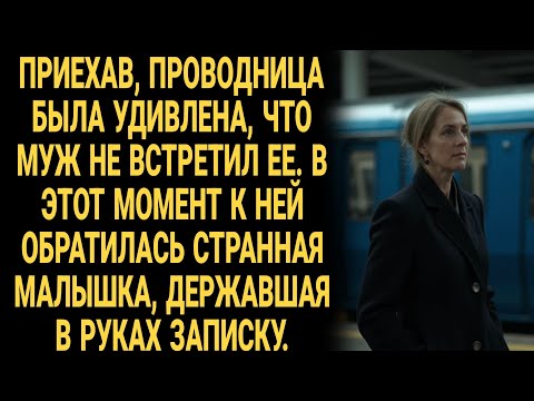 Видео: Проводница вернулась из рейса, но муж не встретил. Вместо него к ней подошла малышка с запиской...