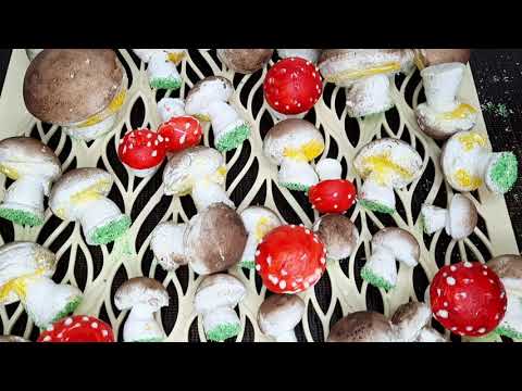Видео: Грибочки зефирные!!!Оригинальная форма подачи домашнего зефира!!!