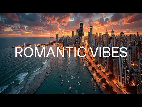 Видео: Романтические вечерние виды города для любви и отдыха
