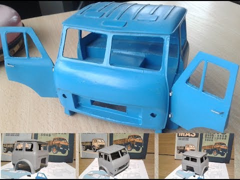 Видео: Кабина для МАЗ 5549 из бумаги Cabin for MAZ 5549 from paper