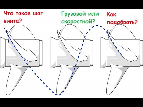 Видео: Как подобрать гребной винт? Шаг винта, грузовой или скоростной винт.