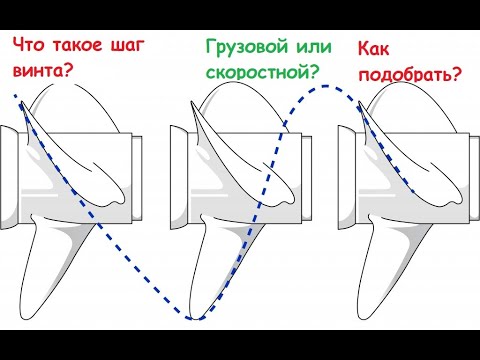 Видео: Как подобрать гребной винт? Шаг винта, грузовой или скоростной винт.