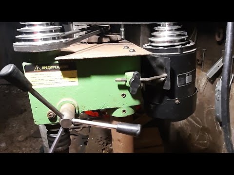 Видео: Дополнительный блок шкивов.Уменьшаем обороты   в два  рази на  Китайском сверлильном станке  .