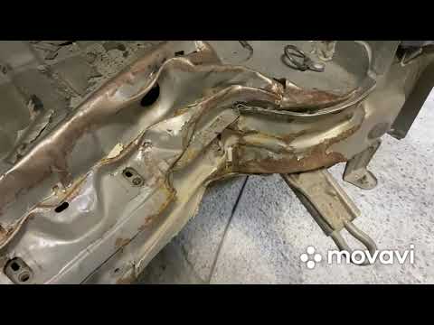 Видео: Кузовной ремонт.восстанавливаем сильнейший удар лада ларгус