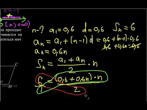 Видео: Футбольный мяч катится.  задача. арифметическая прогрессия