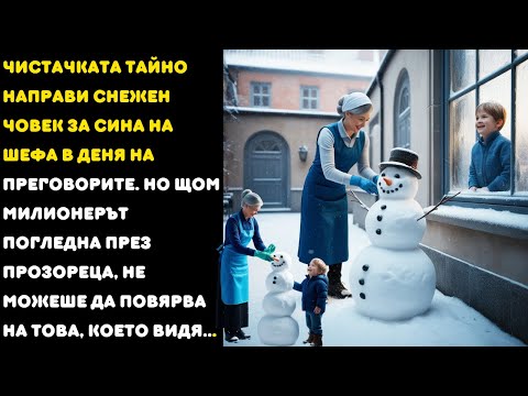 Видео: Чистачката направи снежен човек за сина на шефа. Веднага щом погледна, не можеше да повярва на това