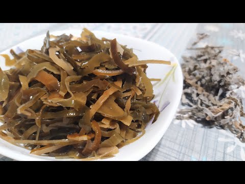 Видео: Как вкусно приготовить Сушеную Морскую Капусту? Ламинария
