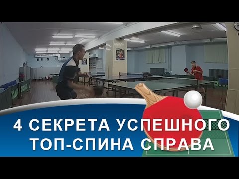 Видео: 4 СЕКРЕТА успешного ТОП-СПИНА справа в НАСТОЛЬНОМ ТЕННИСЕ (техника ТОП-СПИНА СПРАВА)