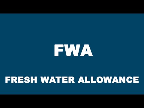 Видео: FWA - fresh water allowance. Мореходные классы. Эксплейнер