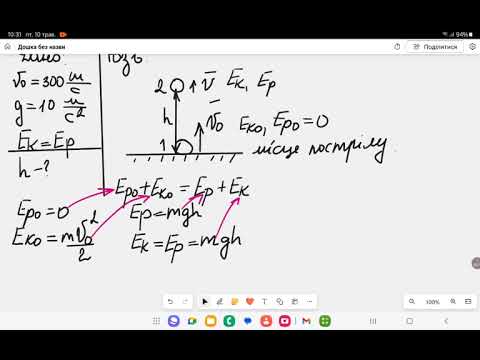 Видео: Закон збереження мех.енергії. Задачі