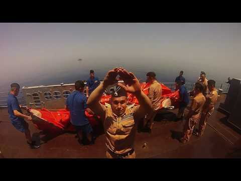 Видео: Учения СКР "Ладный" у берегов Сирии 2015 год