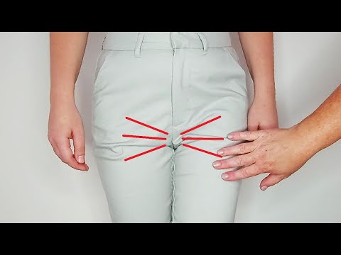Видео: 🌺✅Швейный трюк. Как убрать заломы между ног на брюках