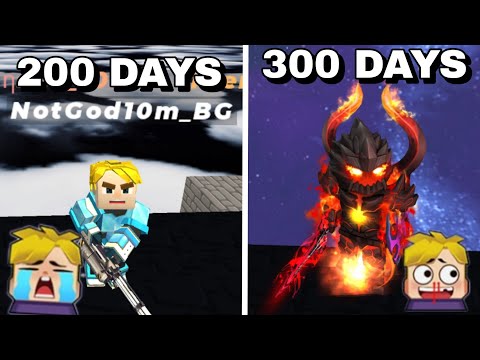 Видео: Я провёл 300 ДНЕЙ || Skyblock Blockman Go