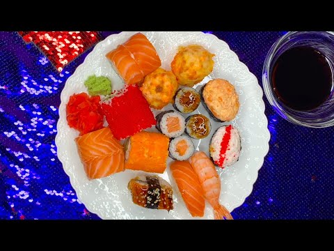 Видео: AСМР Итинг Суши и Роллы | Тихий шепот | ASMR Eating Sounds SUSHI&Rolls