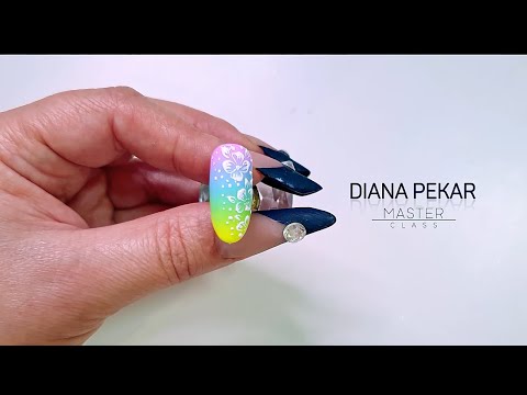 Видео: Градиент. Нежные цветы на градиенте. Летний дизайн Art impress