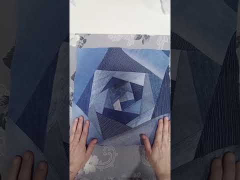 Видео: Сумка из джинсовых лоскутков в технике крейзи. 