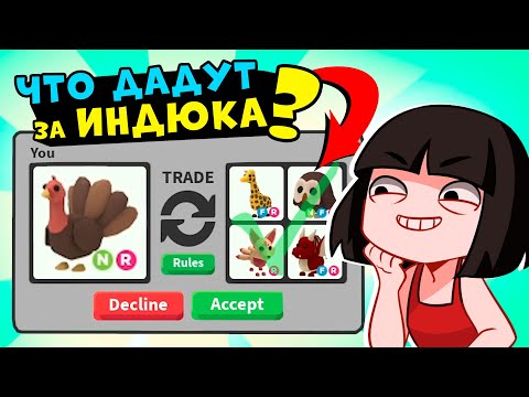 Видео: ЧТО ДАДУТ за ИНДЮКА в Роблокс Адопт Ми? ТОП Трейды в Roblox Adopt Me