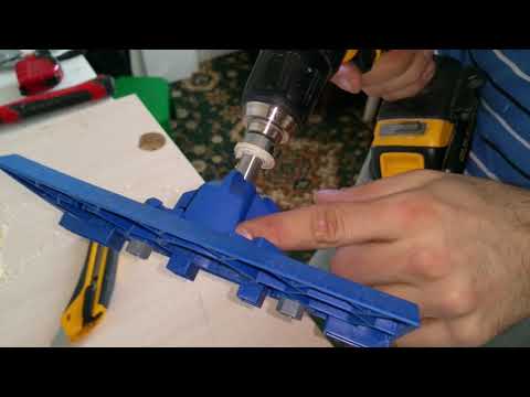 Видео: Шаблон Kreg для врезки мебельных петель.