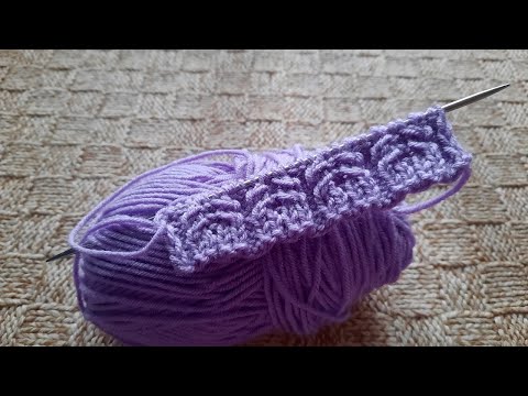 Видео: Всего 2 ряда!  Невероятно красивый узор для шапок, джемперов, кардиганов.