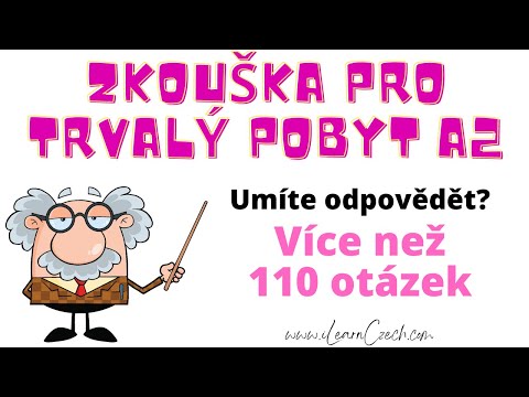 Видео: Чешский экзамен A2 для ПМЖ: ГОВОРЕНИЕ - вы можете ответить на эти вопросы?