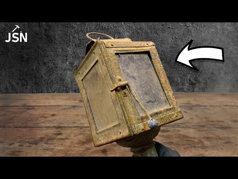 Видео: Я восстанавливаю старинный ржавый фонарь 1880 года! - АSМR 4K DIY