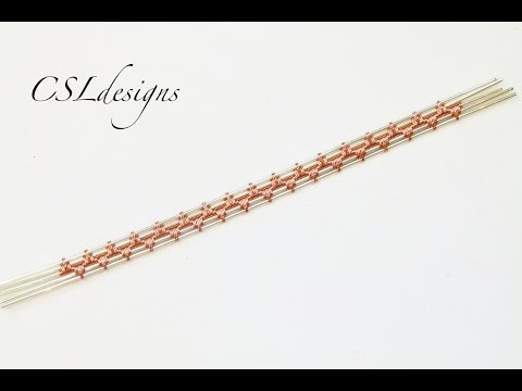 Видео: Перемежающееся пирамидальное плетение проволоки ⎮ Серия плетения проволоки