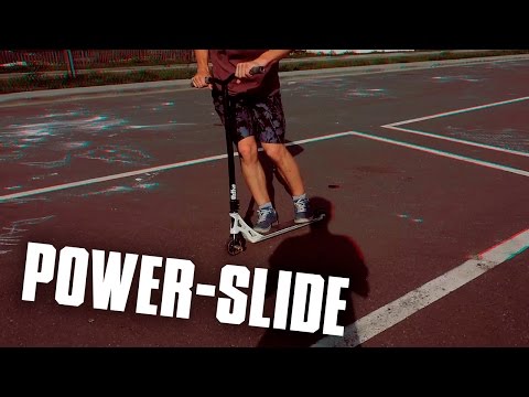 Видео: Как сделать POWER-SLIDE на самокате