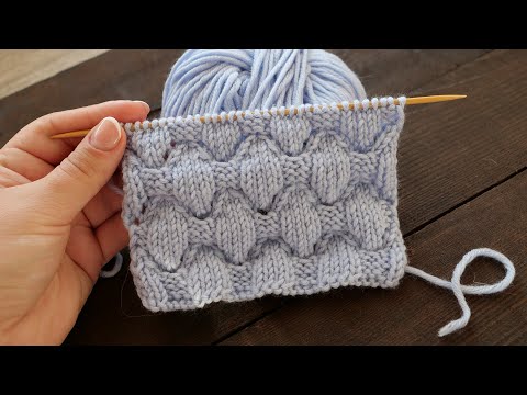 Видео: Узор «Кристалы» спицами 💎 «Crystals» knitting pattern 💍