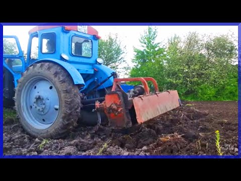Видео: Фрезеровка Пахоты на Т-40АМ. Films