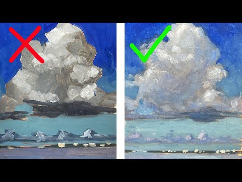 Видео: Что можно и чего нельзя делать при рисовании ОБЛАКОВ