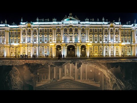 Видео: ЭРМИТАЖ ДРЕВНИЙ АНТИЧНЫЙ ДВОРЕЦ АТЛАНТОВ Что скрывают его подземелья? Технологии из глубины веков