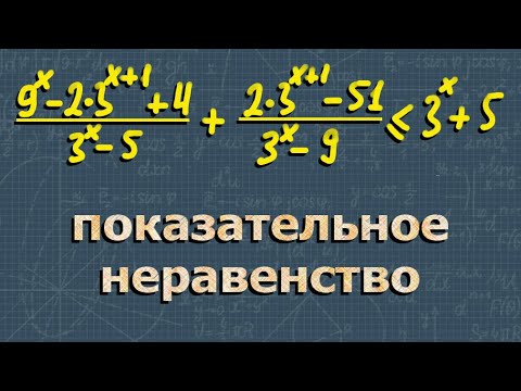 Видео: ПОКАЗАТЕЛЬНЫЕ НЕРАВЕНСТВА егэ по математике 11 класс