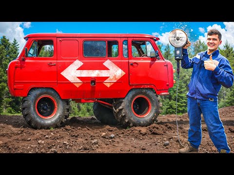 Видео: Сделали ДВУХГОЛОВУЮ Буханку! Внедорожник из ДВУХ КАБИН!